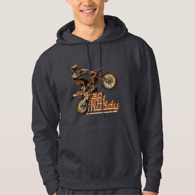 Tävlings- knarkare för motorcykel hoodie (Framsida)