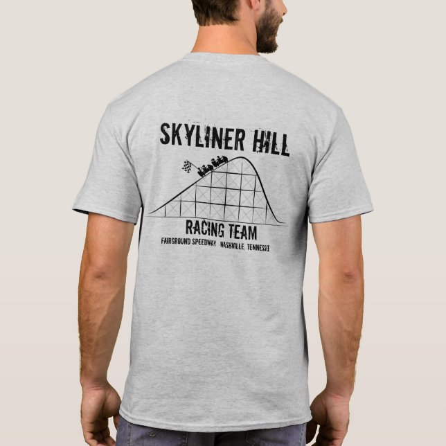 Tävlings- lag för Skyliner backe T Shirt (Baksida)