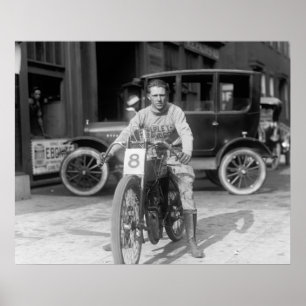 Tävlings- Motorcykel, 1922 Poster