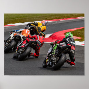 Tävlings- motorcykelaffischer poster