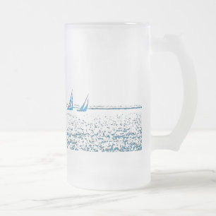 Tävlings- mugg för segelbåtar
