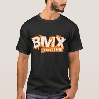 TÄVLINGS- ORANGE VIT FÖR BMX TEE SHIRT