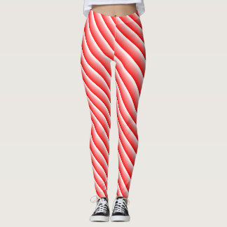 Tävlings- rand för candy cane leggings