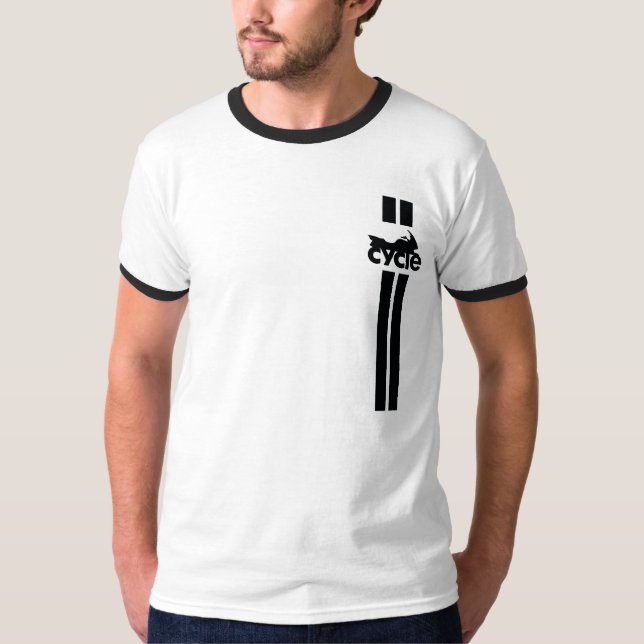 Tävlings- randmotorcykelT-tröja Tee (Framsida)