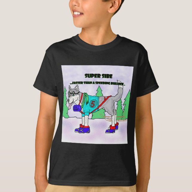 TÄVLINGS- SIBERIAN TECKNAD T-SHIRT (Framsida)