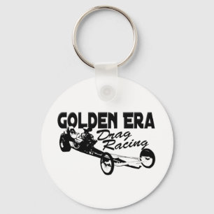 Tävlings- Slingshot Dragster för guld- Erafrikti Nyckelring