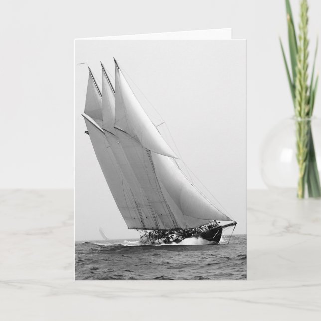 Tävlings- yacht Atlanten, 1904 Kort (Framsida)