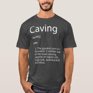 Tävlingsdefinition Spelunking Cave Explorerar Repe T Shirt