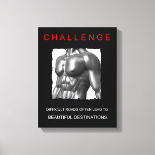 tävlingsincitat för idrottsmotivation canvastryck