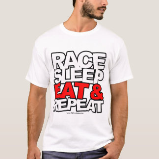 Tävlingsömn äter & repetition tee