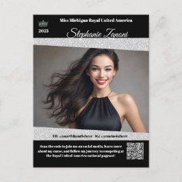 Tävlingspromotion Autografkort | QR-kod Vykort