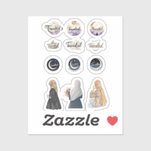 Tawakkul Islamic Sticker Set Faith-Inspired Muslim Klistermärken