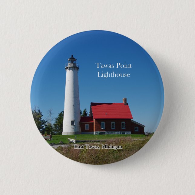 Tawas Point Lighthouse-knapp Knapp (Framsida)