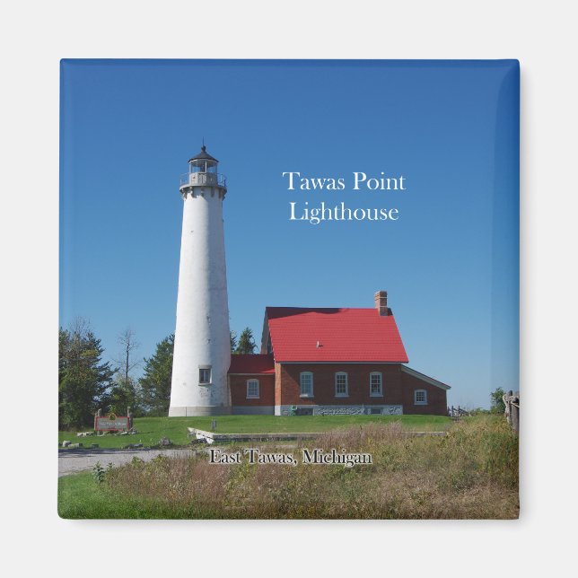 Tawas Point Lighthouse-magnet Magnet (Framsidan)