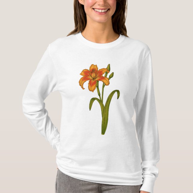 Tawny Day lily T Shirt (Framsida)