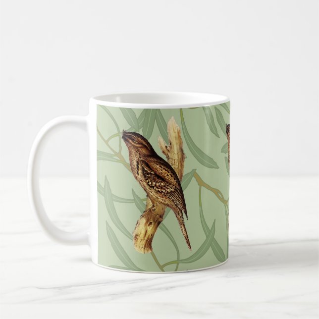 Tawny Frogmouth Australian Bird Kaffemugg (Vänster)