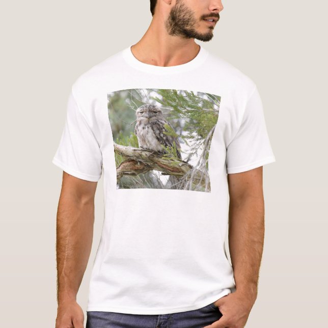 TAWNY FROGMOUTH-UGGLA LANTLIGA QUEENSLAND T SHIRT (Framsida)