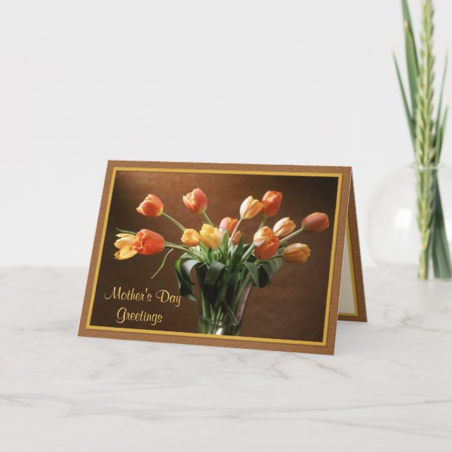 Tawny Tulips Kort (Framsida)