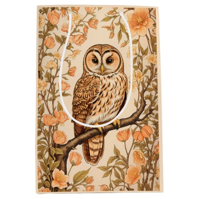 Tawny Uggla Peach Blommars William Morris Inspired (Framsidan)