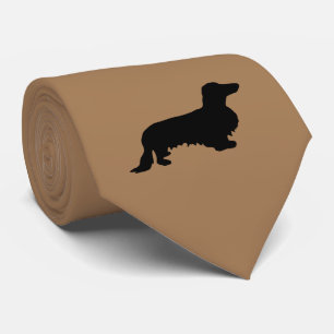 Tax Dachshund Långt Hår - Siluett 1 Slips
