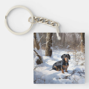 Tax Dachshund Låt Det Snöa Jul