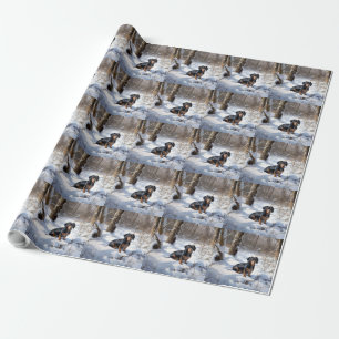 Tax Dachshund Låt Det Snöa Jul Presentpapper