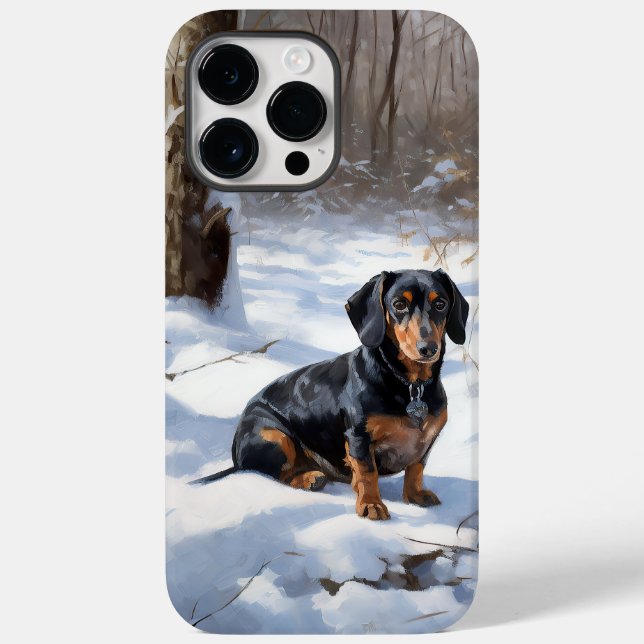 Tax Dachshund Let It Snow Jul (Baksida)