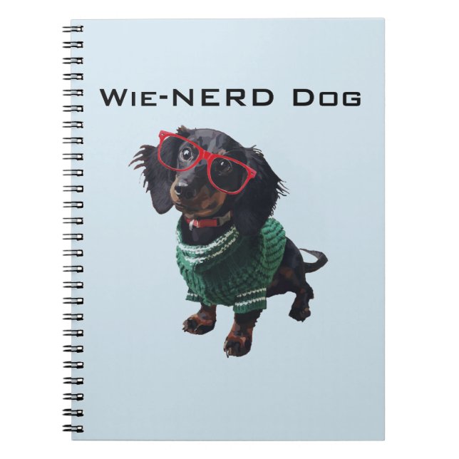 Tax för WienerhundNerd Anteckningsbok (Framsidan)