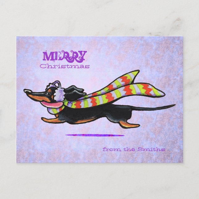 Tax görad randig beställnings- vinterScarfjul Helg Vykort (Framsida)