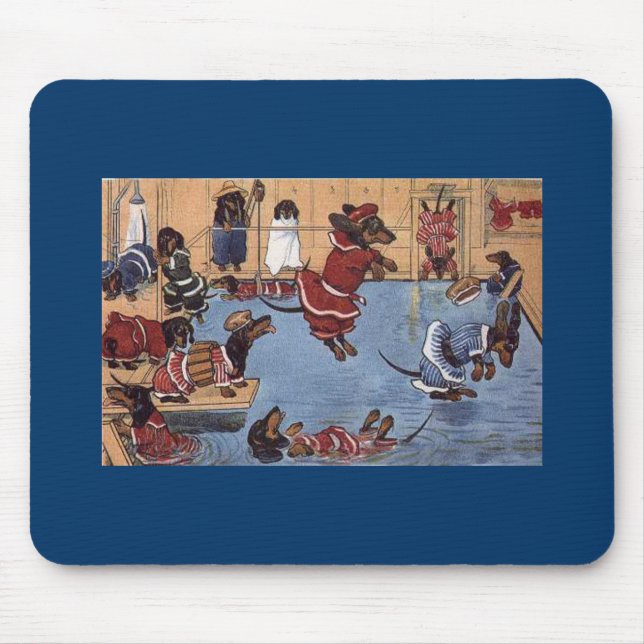 Tax i bassängvintagen Mousepad Musmatta (Framsidan)