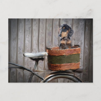 Tax i en basket PostcardMagnet Vykort