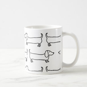 Tax i svart-vit kaffemugg