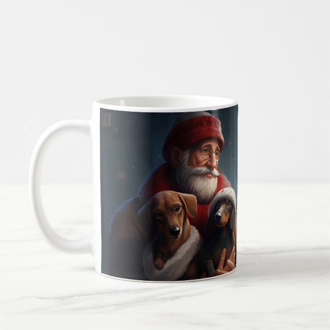 Tax med tomte Julfirande jul Kaffemugg (Vänster)