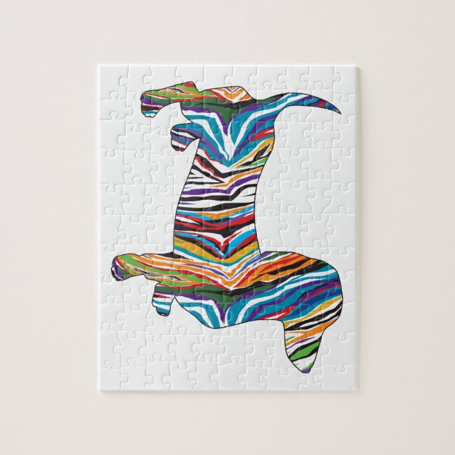 Tax - Psychedelic Zbra Doxie Pussel (Vertikal)