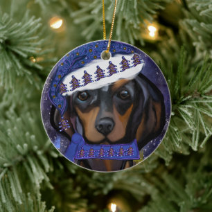 Tax </s> alternativt Dachshund är en hundras från Julgransprydnad Keramik