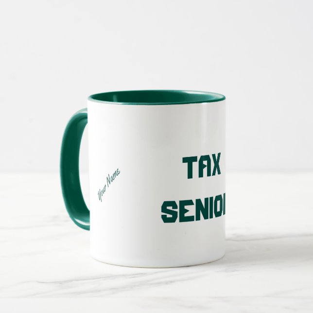 "TAX SENIOR" MUGG (Framsida vänster)