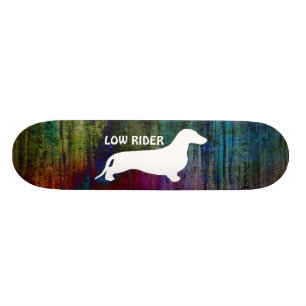 Tax silhuett vit + dina idéer skateboard bräda 20 cm