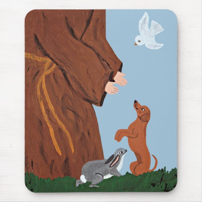 Tax & St Francis Mousepad Musmatta (Framsidan)
