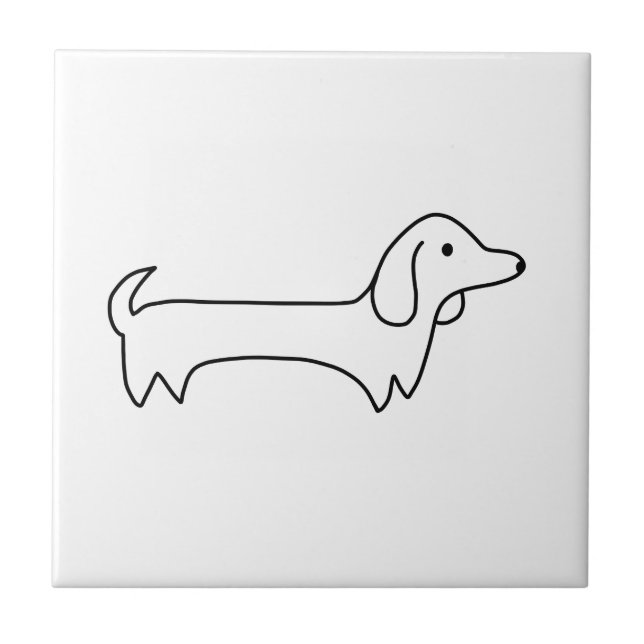 TAX VARMKORV, KORVHUND SOM ÄR GULLIG, HUND ÄLSKARE KAKELPLATTA (Framsidan)
