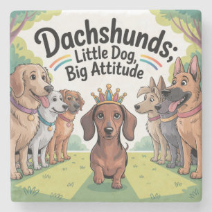 Taxar Liten hund, stor attityd Stenunderlägg