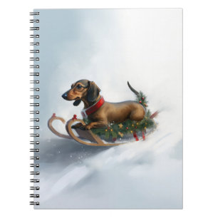 Taxdog jul snö vinter anteckningsbok