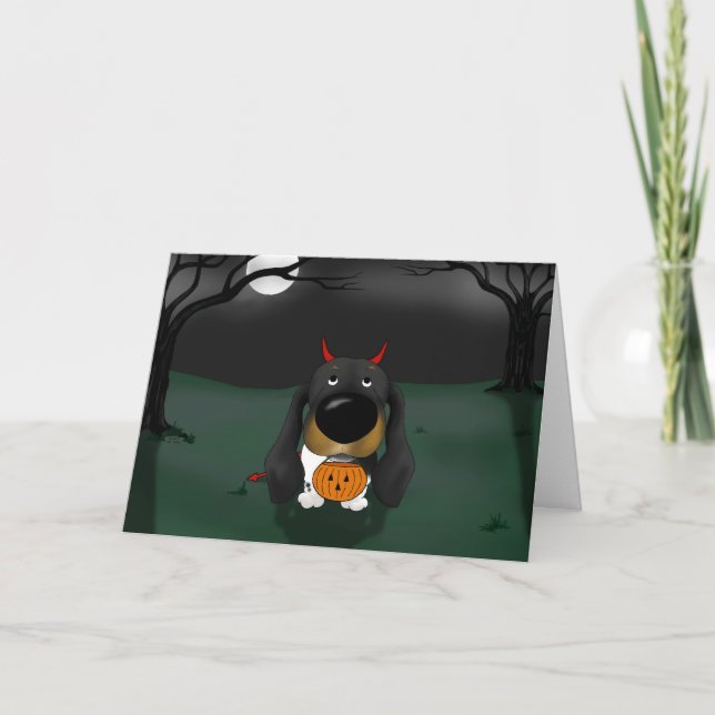 TaxHalloween djävulen Kort (Framsida)