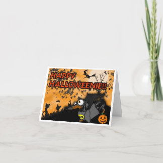 TaxHalloween kort Batdog och Superdog