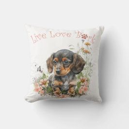 Taxhund Mamma Blommig Kudde