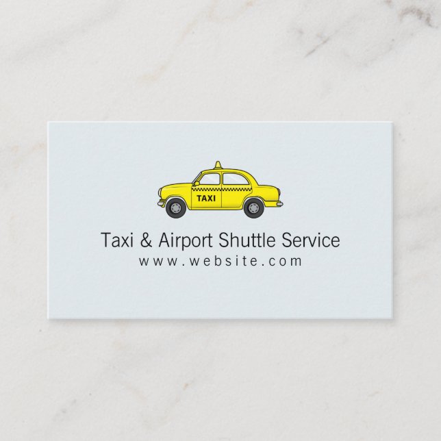 Taxi & Airport Shuttle Service Visitkort (Framsida)