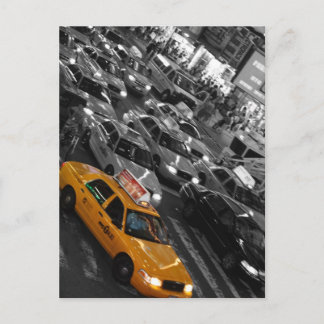 Taxi: B&W-bakgrund Vykort