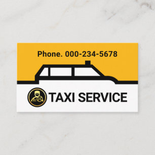 Taxi Bil Gräns Rutt Linje Visitkort