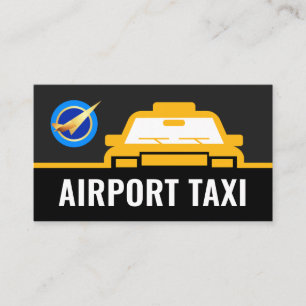 Taxi Bil Rutt Flygplatslinje Visitkort