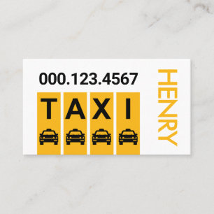 Taxi Bilar Rutt Transport Lager Visitkort