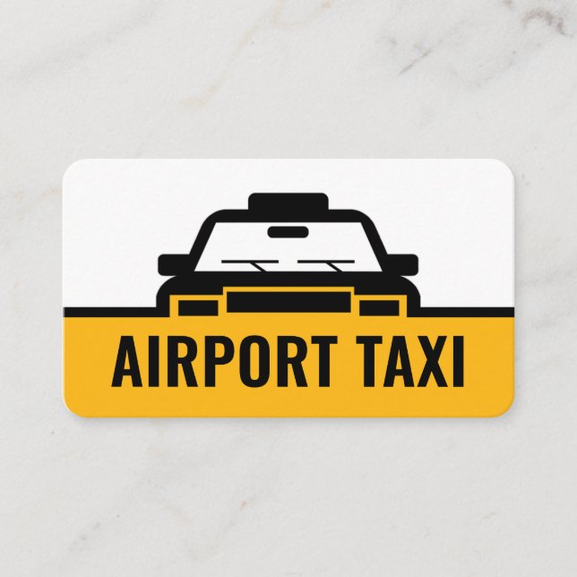 Taxi Bilmarsch Linjegräns Visitkort (Framsida)